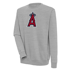 Los Angeles Angels Antigua Victory Pullover Sweatshirt Heather Gray