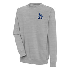 Los Angeles Dodgers Antigua Victory Pullover Sweatshirt Heather Gray