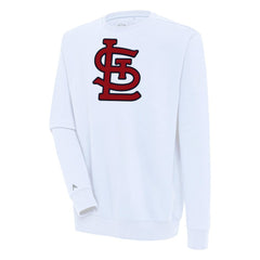St. Louis Cardinals Antigua Victory Pullover Sweatshirt White