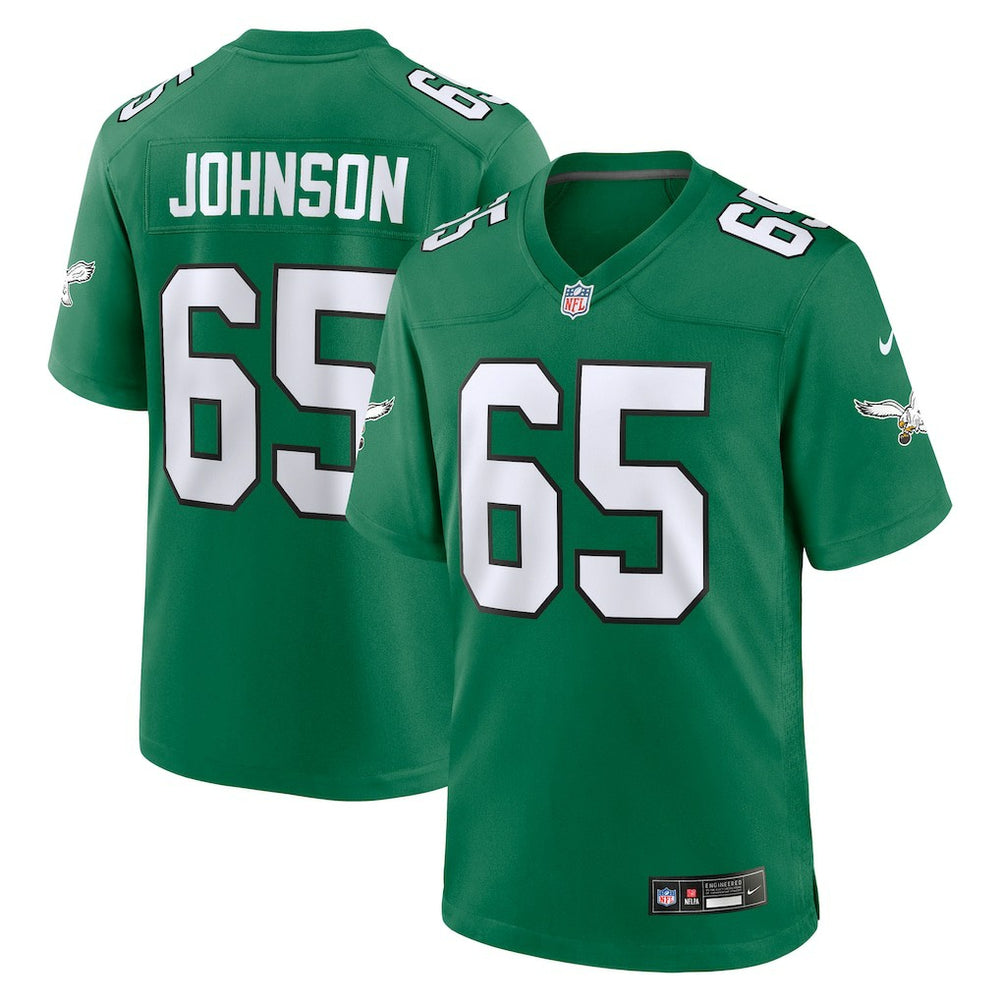 Lane Johnson Philadelphia Eagles Alternate Game Jersey - Kelly Green