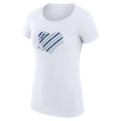 Tampa Bay Lightning G-III 4Her by Carl Banks Women's Super-Slim Fit Lightweight Heart T-Shirt White