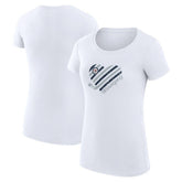 Winnipeg Jets G-III 4Her by Carl Banks Women's Super-Slim Fit Lightweight Heart T-Shirt White