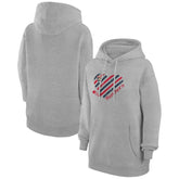Florida Panthers G-III 4Her by Carl Banks Women's Heart Pullover Hoodie Heather Gray