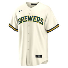Sal Frelick Milwaukee Brewers Home Replica Player Jersey - Cream