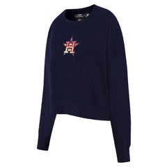 Houston Astros Pro Standard Women's Painted Sky Pullover Sweatshirt Navy