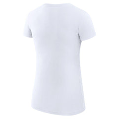 Miami Marlins G-III 4Her by Carl Banks Women's Super-Slim Fit Lightweight Team Graphic T-Shirt White
