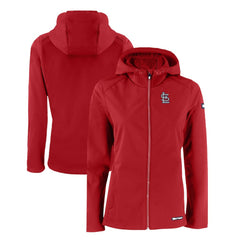 St. Louis Cardinals Cutter & Buck Women's Evoke Eco Softshell Recycled Full-Zip Jacket Red