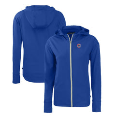 Chicago Cubs Cutter & Buck Women's Daybreak Eco Recycled Full-Zip Hoodie Royal