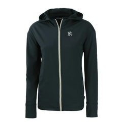New York Yankees Cutter & Buck Women's Daybreak Eco Recycled Full-Zip Hoodie Navy