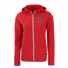 Boston Red Sox Cutter & Buck Women's Daybreak Eco Recycled Full-Zip Hoodie Red
