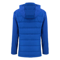 New York Mets Cutter & Buck Women's Evoke Hybrid Eco Softshell Recycled Full-Zip Hoodie Jacket Royal