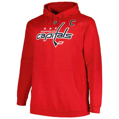 Alexander Ovechkin Washington Capitals Profile Big & Tall Name & Number Pullover Hoodie Red