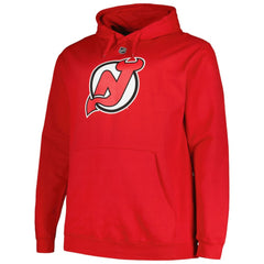 Jack Hughes New Jersey Devils Profile Big & Tall Name & Number Pullover Hoodie Red