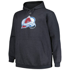 Nathan MacKinnon Colorado Avalanche Profile Big & Tall Name & Number Pullover Hoodie Charcoal