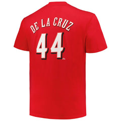 Elly De La Cruz Cincinnati Reds Big & Tall Name & Number T-Shirt Red