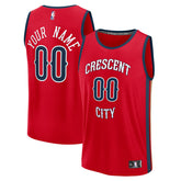 New Orleans Pelicans Fast Break Custom Jersey - Statement Edition - Red