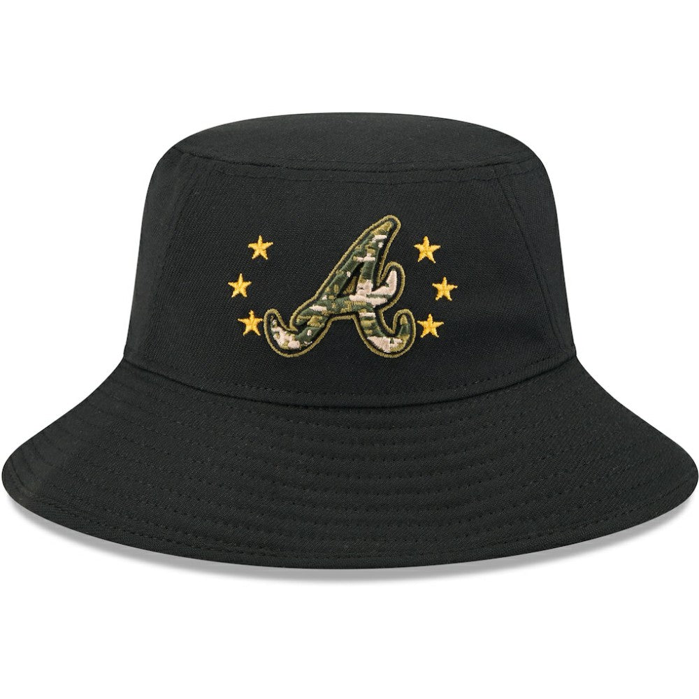 Atlanta Braves 2024 Armed Forces Day Bucket Hat Black | New Era