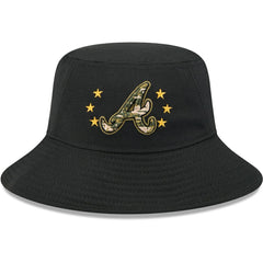 Atlanta Braves 2024 Armed Forces Day Bucket Hat Black | New Era