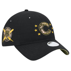 Chicago Cubs Women's 2024 Armed Forces Day 9TWENTY Adjustable Hat Black | New Era