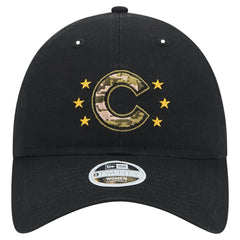 Chicago Cubs Women's 2024 Armed Forces Day 9TWENTY Adjustable Hat Black | New Era