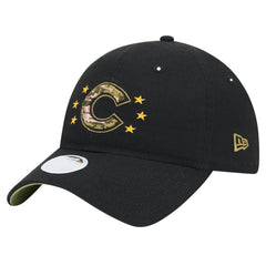 Chicago Cubs Women's 2024 Armed Forces Day 9TWENTY Adjustable Hat Black | New Era