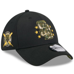 San Diego Padres 2024 Armed Forces Day 39THIRTY Flex Hat Black | New Era