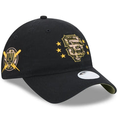 San Francisco Giants Women's 2024 Armed Forces Day 9TWENTY Adjustable Hat Black | New Era