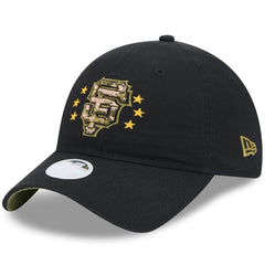 San Francisco Giants Women's 2024 Armed Forces Day 9TWENTY Adjustable Hat Black | New Era