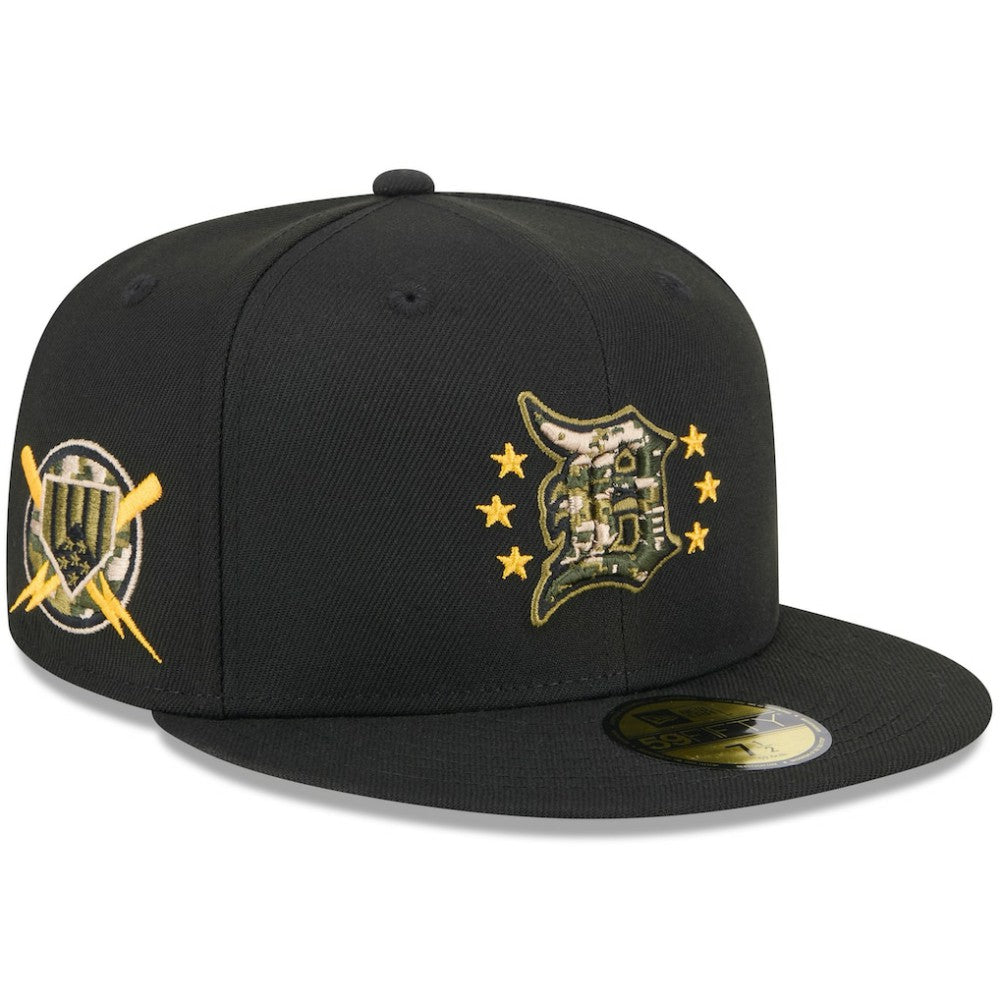 Detroit Tigers 2024 Armed Forces Day On-Field 59FIFTY Fitted Hat Black | New Era