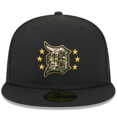 Detroit Tigers 2024 Armed Forces Day On-Field 59FIFTY Fitted Hat Black | New Era