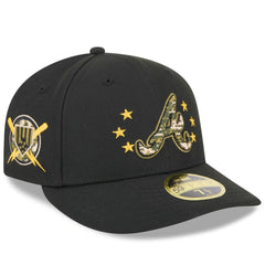 Atlanta Braves 2024 Armed Forces Day Low Profile 59FIFTY Fitted Hat Black | New Era
