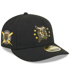 Detroit Tigers 2024 Armed Forces Day Low Profile 59FIFTY Fitted Hat Black | New Era