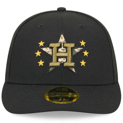 Houston Astros 2024 Armed Forces Day Low Profile 59FIFTY Fitted Hat Black | New Era