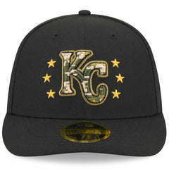 Kansas City Royals 2024 Armed Forces Day Low Profile 59FIFTY Fitted Hat Black | New Era