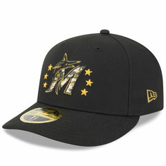 Miami Marlins 2024 Armed Forces Day Low Profile 59FIFTY Fitted Hat Black | New Era
