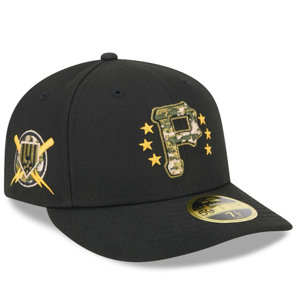 Pittsburgh Pirates 2024 Armed Forces Day Low Profile 59FIFTY Fitted Hat Black | New Era