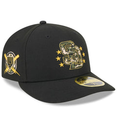 San Diego Padres 2024 Armed Forces Day Low Profile 59FIFTY Fitted Hat Black | New Era