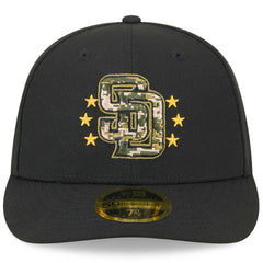 San Diego Padres 2024 Armed Forces Day Low Profile 59FIFTY Fitted Hat Black | New Era