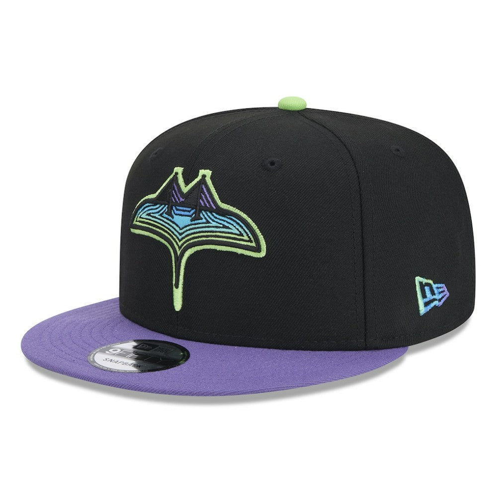 Tampa Bay Rays 2024 City Connect 9FIFTY Snapback Hat Black | New Era