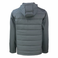 Los Angeles Dodgers Cutter & Buck Evoke Hybrid Eco Softshell Recycled Full-Zip Hoodie Gray