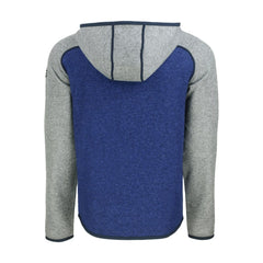 Los Angeles Dodgers Cutter & Buck Mainsail Full-Zip Hooded Jacket Royal/Heather Gray
