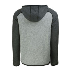 Miami Marlins Cutter & Buck Mainsail Full-Zip Hooded Jacket Heather Charcoal/Heather Gray