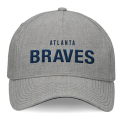 Atlanta Braves Elements A-Frame Structured Adjustable Hat Heather Gray