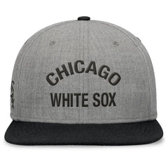 Chicago White Sox Elements Flat Brim Snapbuckle Hat Heather Gray/Black
