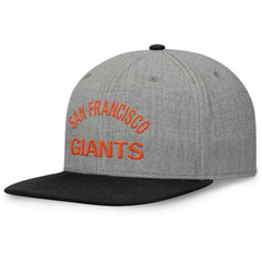 San Francisco Giants Elements Flat Brim Snapbuckle Hat Heather Gray/Black