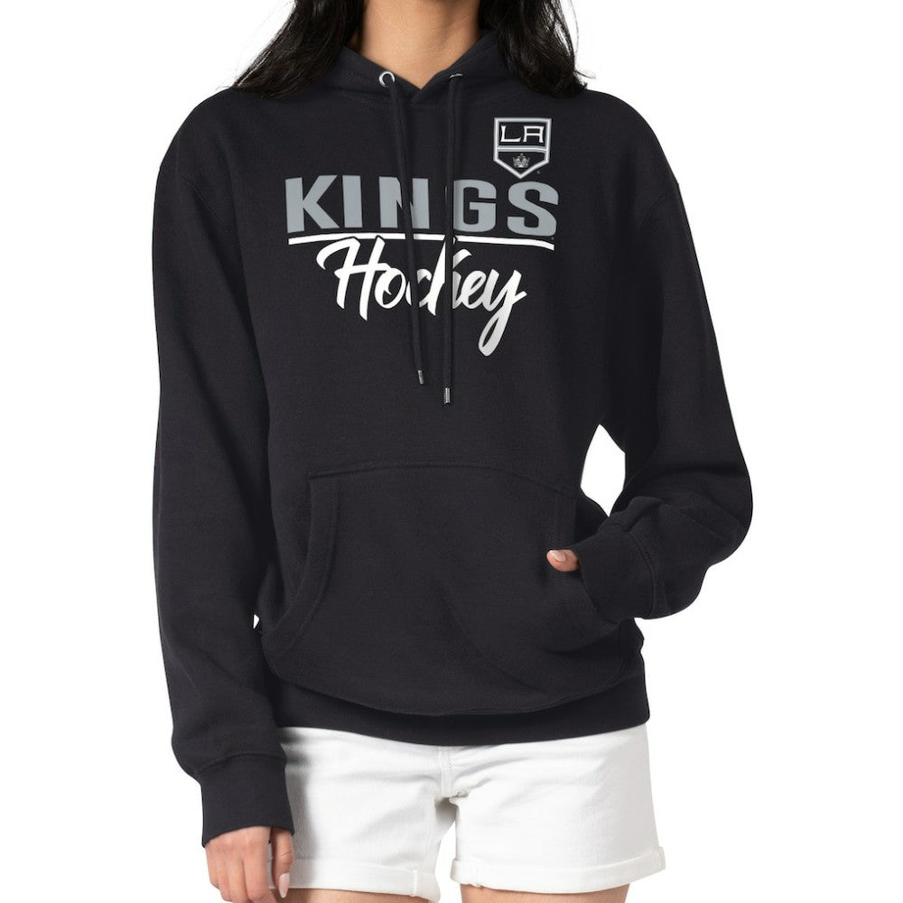 Los Angeles Kings G-III 4Her by Carl Banks Women's Team Sport Tri-Blend Fleece Hoodie Black