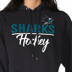 San Jose Sharks G-III 4Her by Carl Banks Women's Team Sport Tri-Blend Fleece Hoodie Black