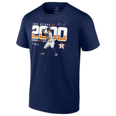Jose Altuve Houston Astros 2,000 Career Hits T-Shirt Navy