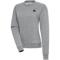 Tampa Bay Rays Antigua Women's Cooperstown Victory Crewneck Pullover Sweatshirt Heather Gray