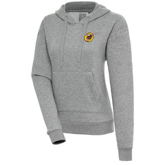 San Diego Padres Antigua Women's Cooperstown Victory Pullover Hoodie Heather Gray